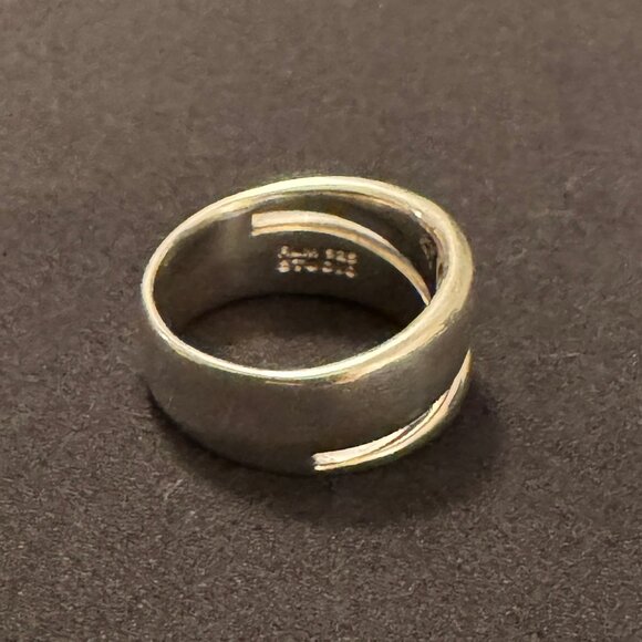 SS Robert Lee Morris RLM Studio Mid-Century 925 Size 8 Ring - Picture 2 of 5
